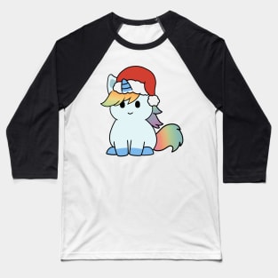 Christmas Rainbow Unicorn Baseball T-Shirt